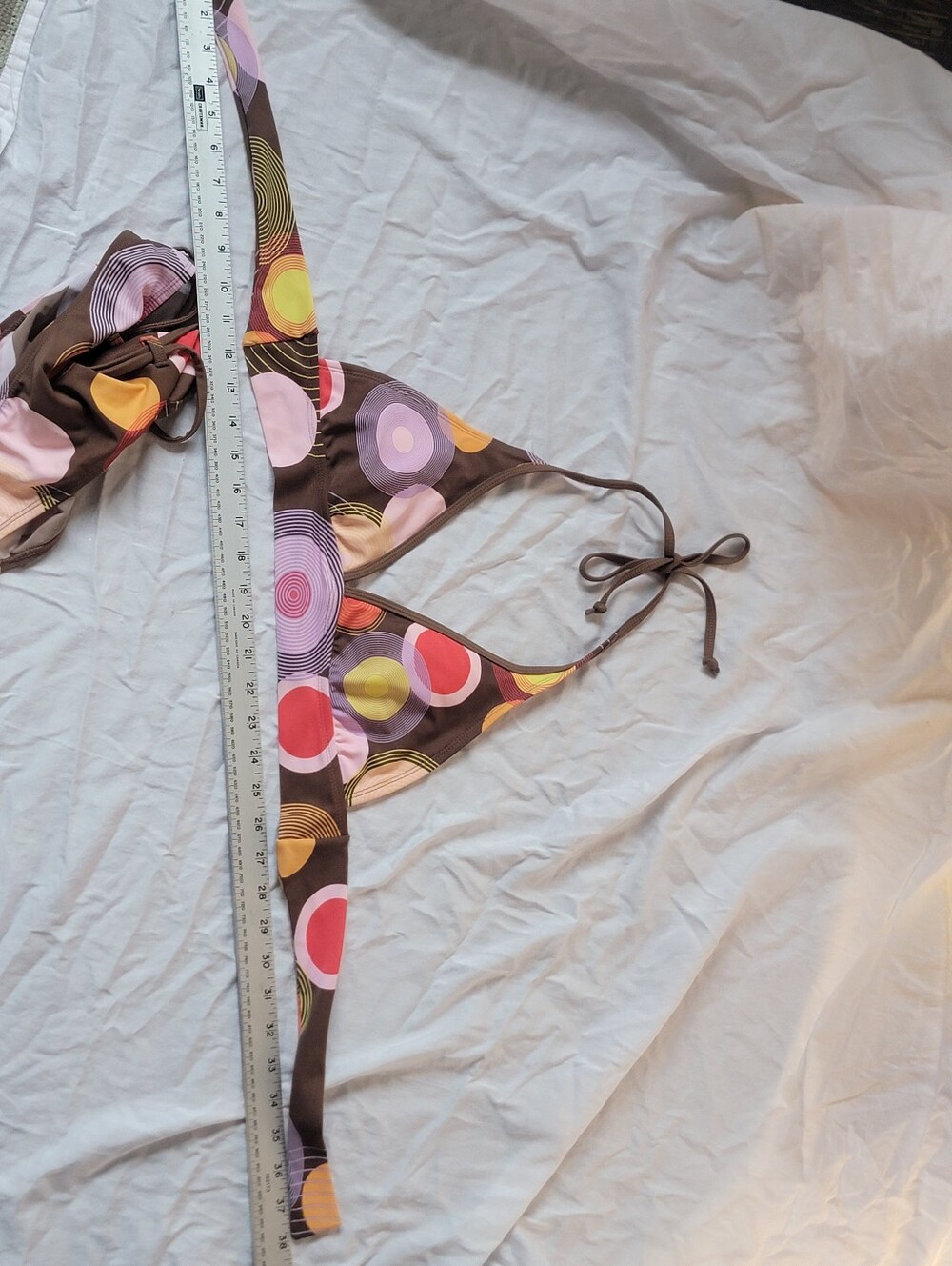 BODY GLOVE Brown Multicolor Circle Print Bikini Set - Picture 7 of 9